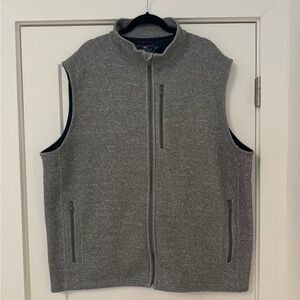 Vineyard Vines Men's Heather Gray Zip Vest